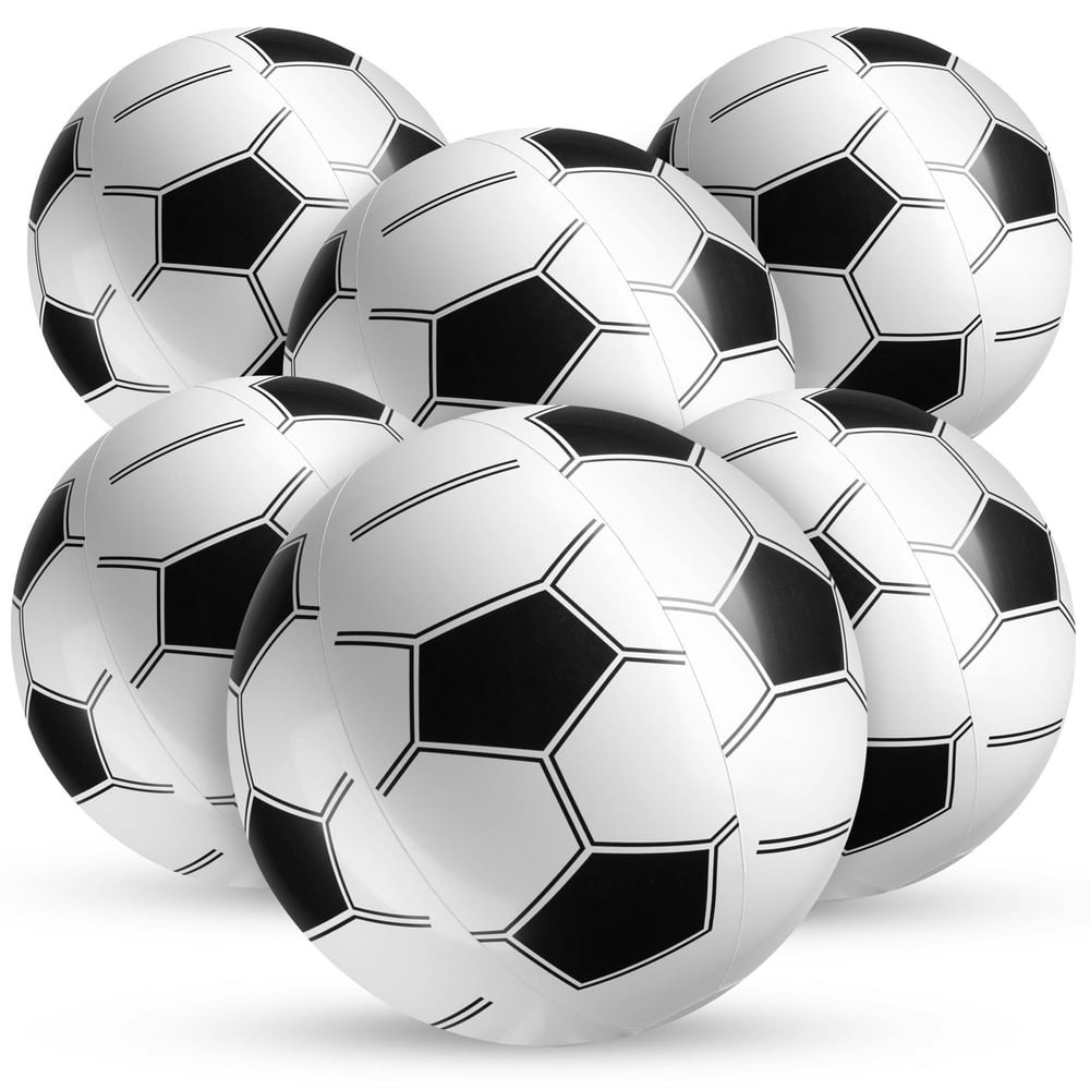 KiddieLoot 16-Inch Inflatable Soccer Beach Balls 6-Pack: $9.99 KiddieLoot 16-Inch Inflatable Soccer Beach Balls 6-Pack: $9.99