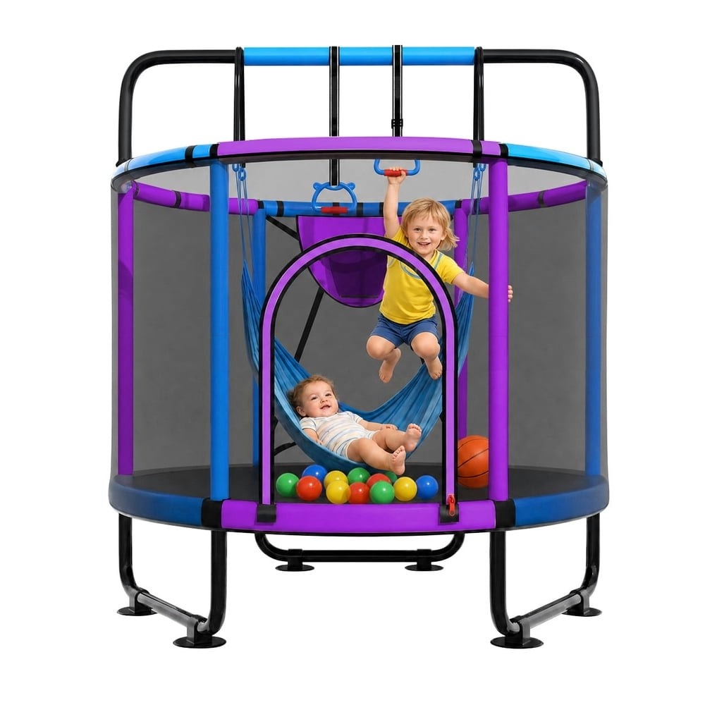 Cochan 5-Foot Kids Trampoline with Enclosure and Handlebar: $115.99 Cochan 5-Foot Kids Trampoline with Enclosure and Handlebar: $115.99