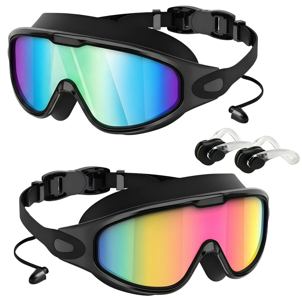 Rirool Anti-Fog Swimming Goggles 2-Pack: $10.99 Rirool Anti-Fog Swimming Goggles 2-Pack: $10.99