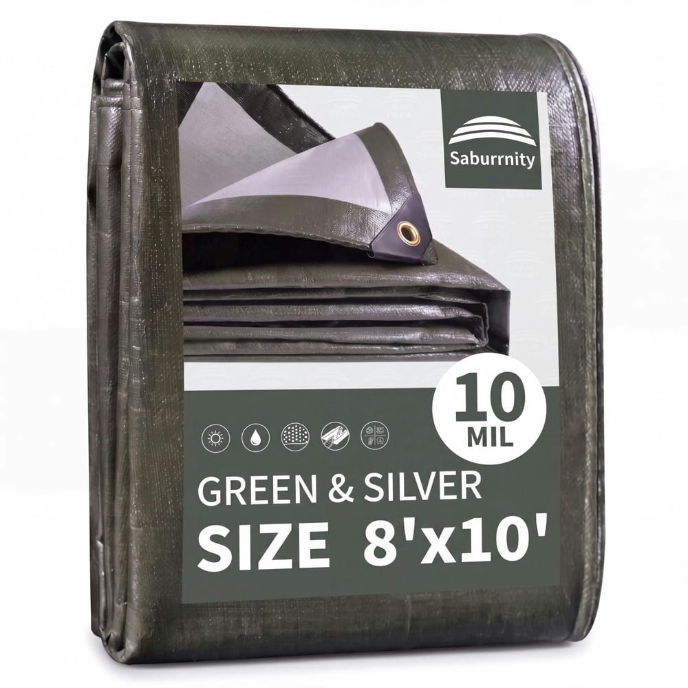 8 x 10-Foot 10-Mil Heavy Duty Tarp: $17 8 x 10-Foot 10-Mil Heavy Duty Tarp: $17