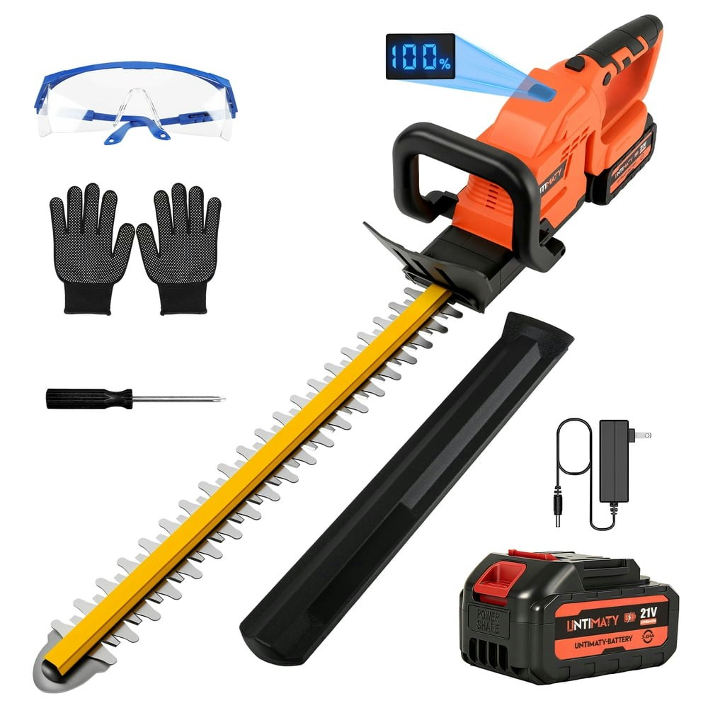 Untimaty 21V Cordless Brushless Hedge Trimmer: $33.99 Untimaty 21V Cordless Brushless Hedge Trimmer: $33.99