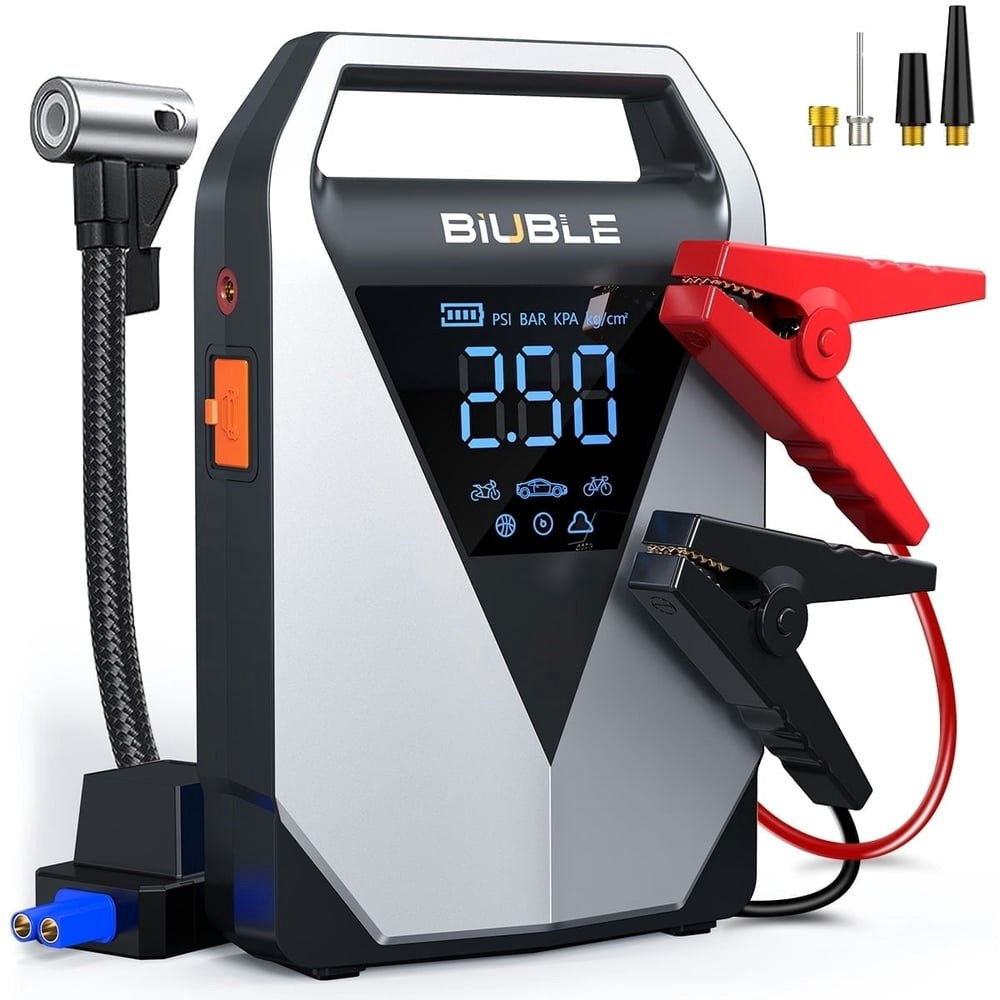 Biuble 8,000A 150-PSI Jump Starter and Air Compressor: $44.99 Biuble 8,000A 150-PSI Jump Starter and Air Compressor: $44.99