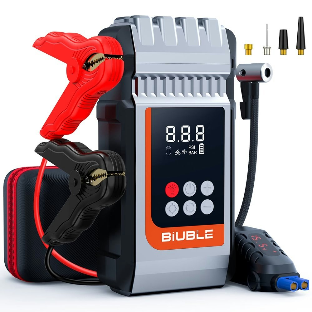 Biuble 8,000A 150-PSI Jump Starter and Air Compressor: $46.99 Biuble 8,000A 150-PSI Jump Starter and Air Compressor: $46.99
