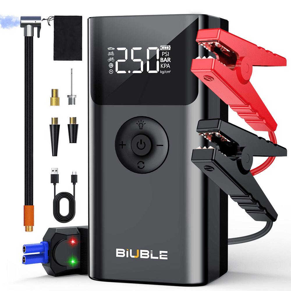 Biuble 8,000A 150-PSI Jump Starter and Air Compressor: $44.99 Biuble 8,000A 150-PSI Jump Starter and Air Compressor: $44.99
