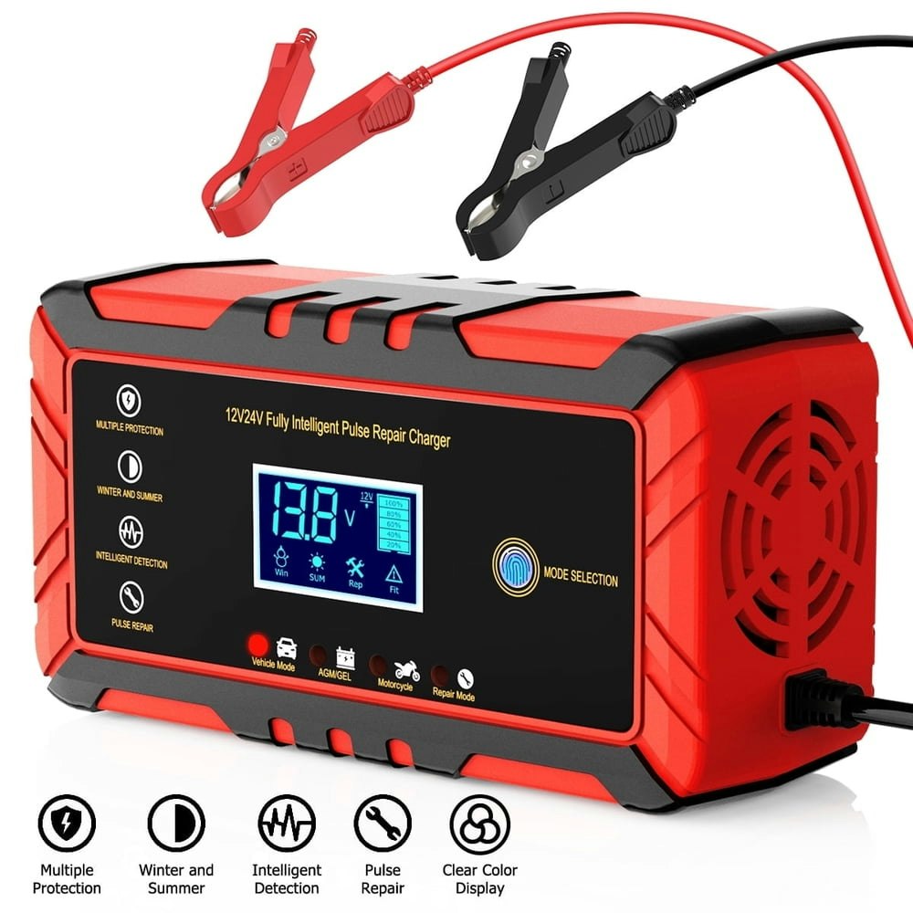 8-Amp 12V and 24V Automatic Battery Charger and Maintainer: $18.59 8-Amp 12V and 24V Automatic Battery Charger and Maintainer: $18.59