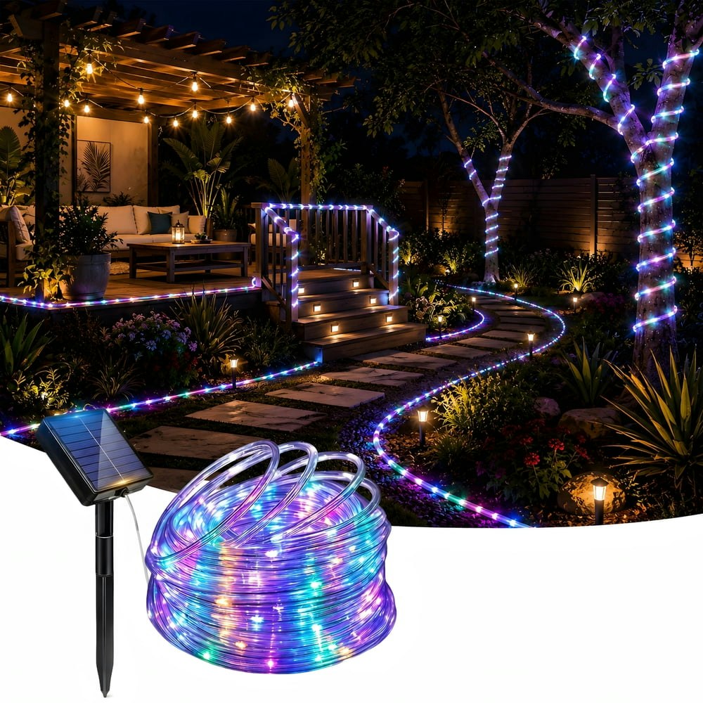 Volivo 66-Foot Solar Rope Fairy Lights: $19.99 Volivo 66-Foot Solar Rope Fairy Lights: $19.99