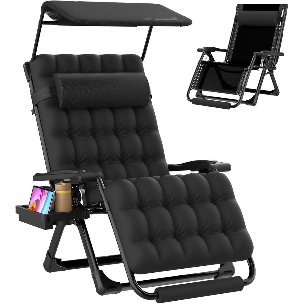 Dkmoco 33-Inch XXL Zero Gravity Chair with Canopy: $119.89 Dkmoco 33-Inch XXL Zero Gravity Chair with Canopy: $119.89