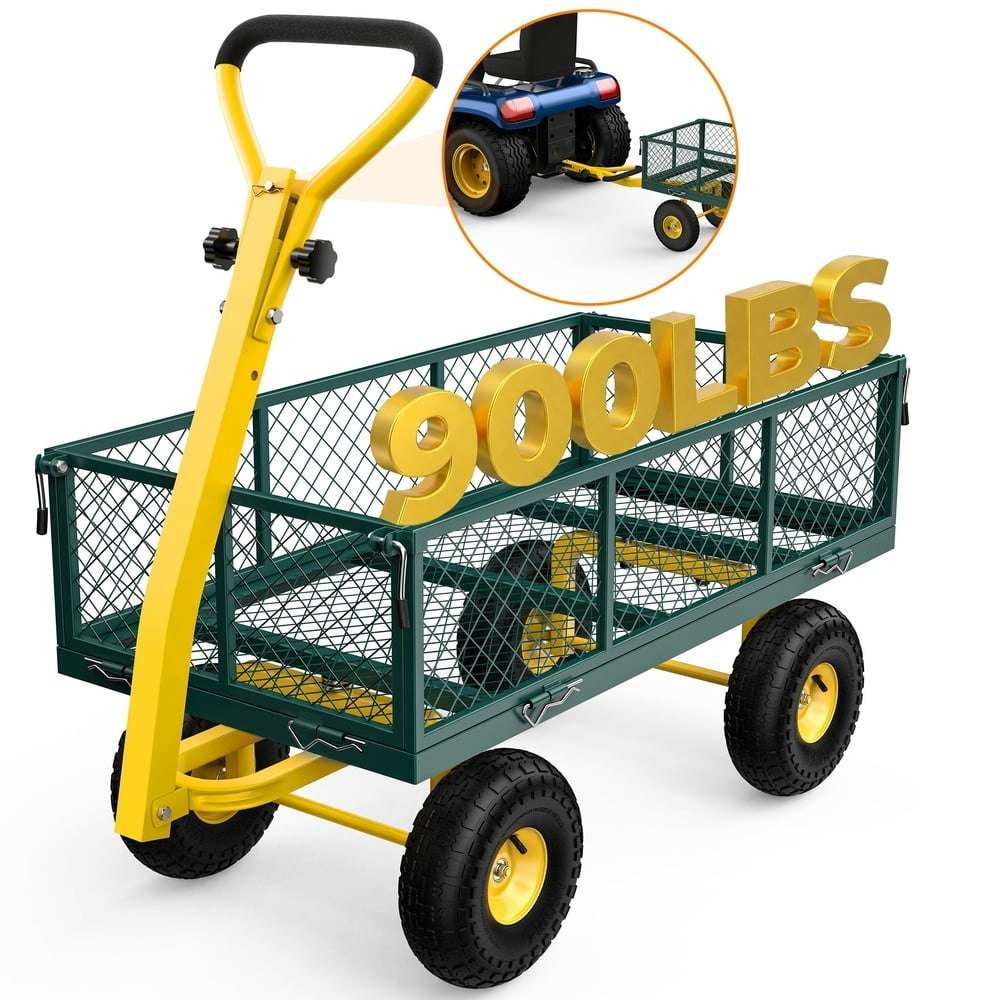 Firstness 900-lb. Heavy Duty Garden Utility Wagon: $109.99 Firstness 900-lb. Heavy Duty Garden Utility Wagon: $109.99