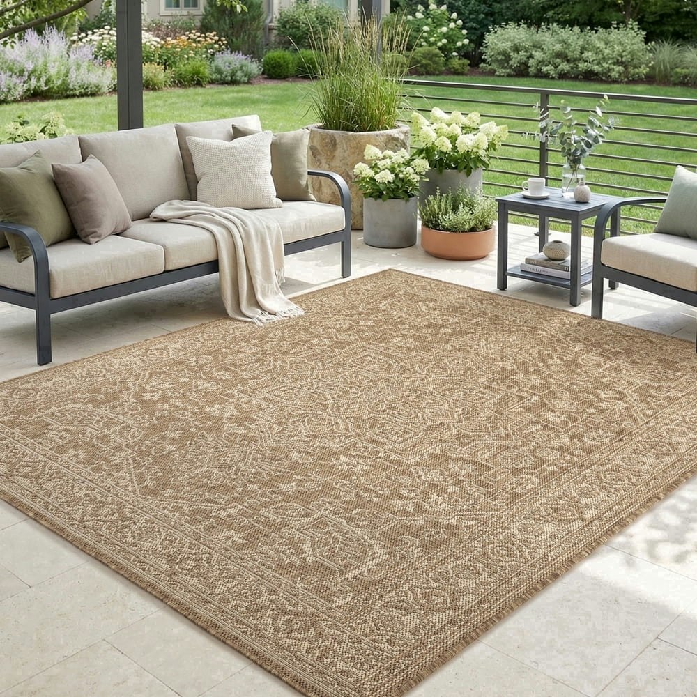 Sixhome 6'x9' Medallion Outdoor Rug: $89.49 Sixhome 6'x9' Medallion Outdoor Rug: $89.49
