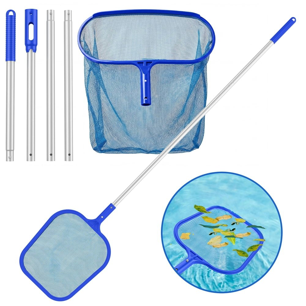 Swimming Pool Leaf Skimmer and Rake Net Set with 60-Inch Adjustable Pole: $18.99 Swimming Pool Leaf Skimmer and Rake Net Set with 60-Inch Adjustable Pole: $18.99