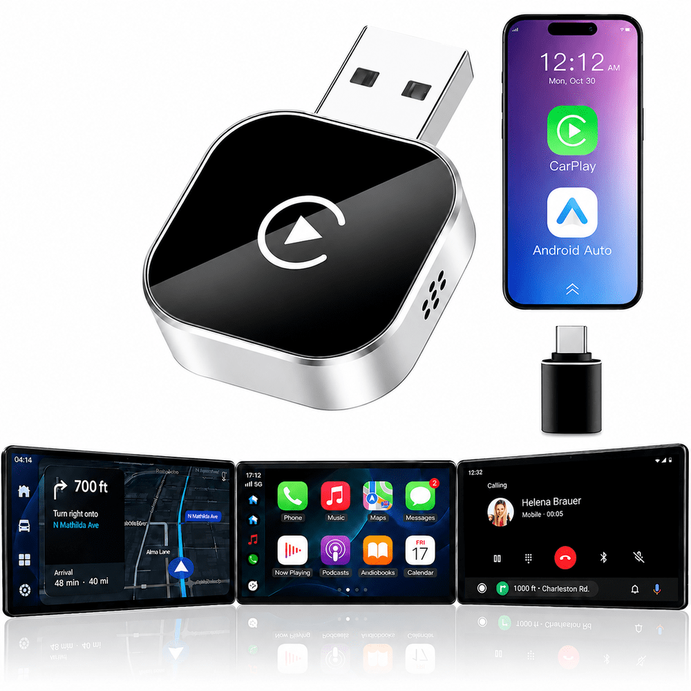 Wireless CarPlay and Android Auto Adapter: $29.99 Wireless CarPlay and Android Auto Adapter: $29.99