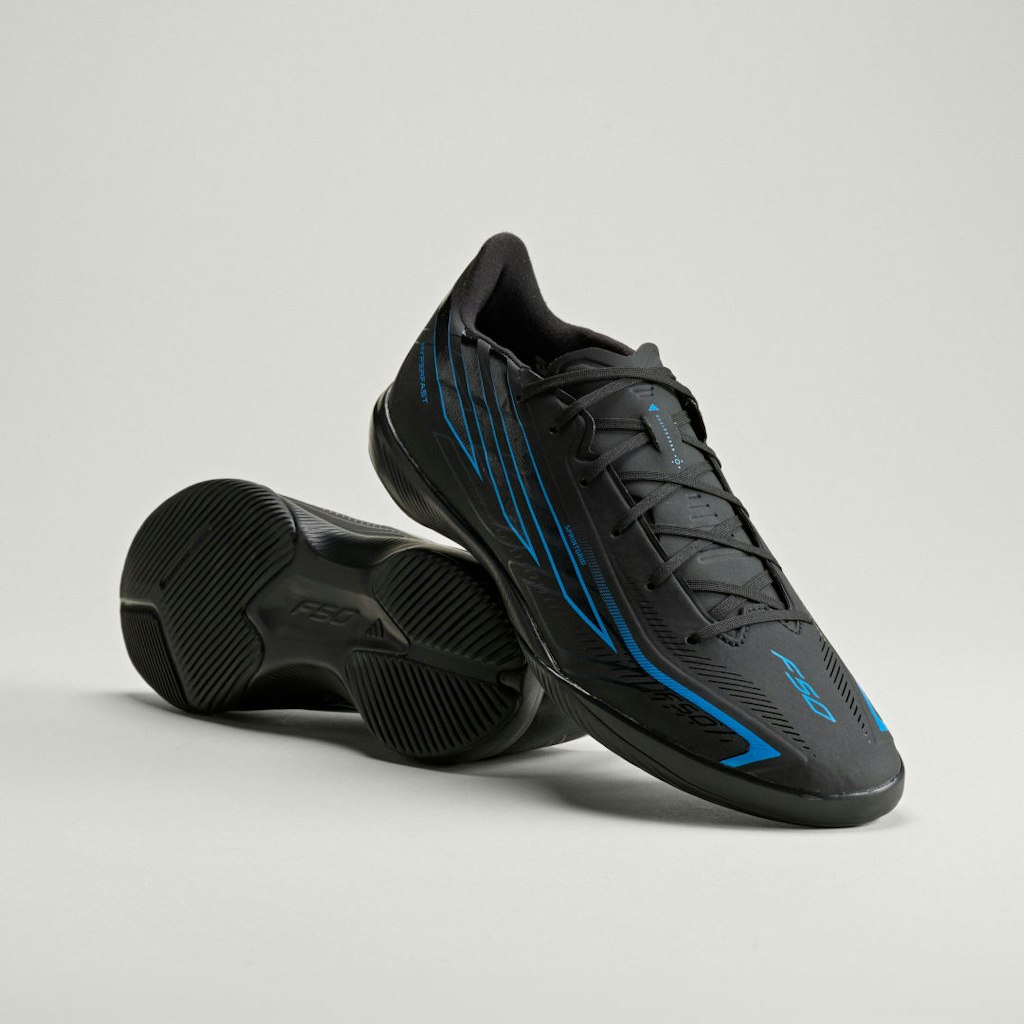 Adidas F50 Hyperfast League Indoor Soccer Cleats: $90 Adidas F50 Hyperfast League Indoor Soccer Cleats: $90