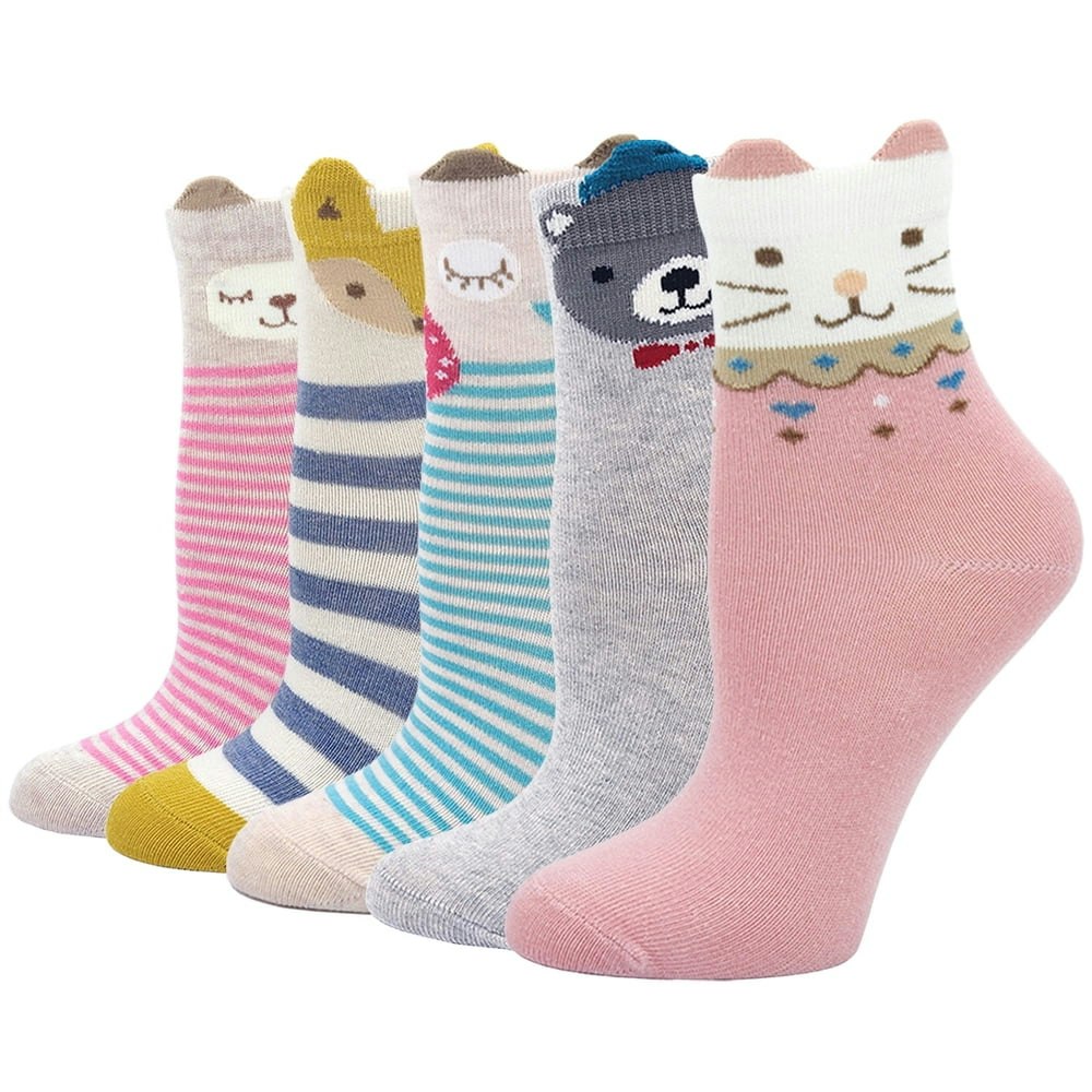 Lofir Girls' Novelty Animal Crew Socks 5-Pack: $10.26 Lofir Girls' Novelty Animal Crew Socks 5-Pack: $10.26
