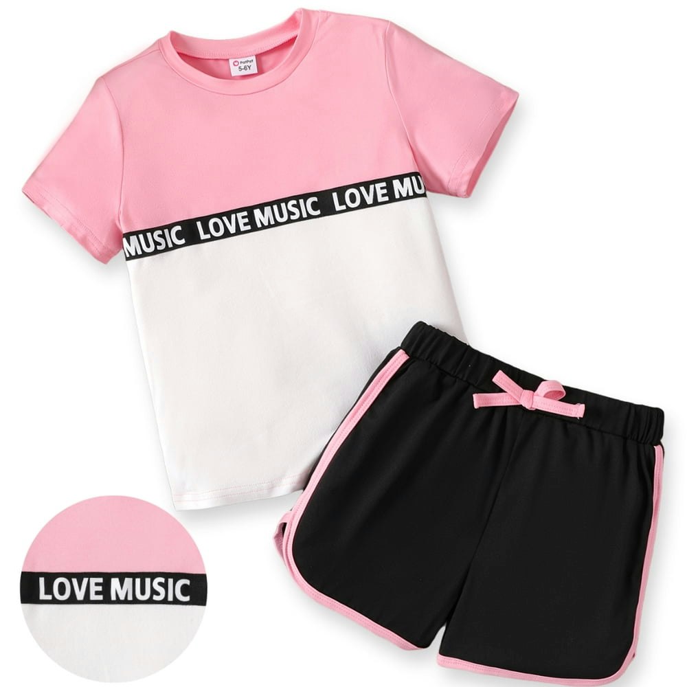 PatPat Girl's Color Block T-Shirt and Athletic Shorts 2-Piece Set: $12.89 PatPat Girl's Color Block T-Shirt and Athletic Shorts 2-Piece Set: $12.89