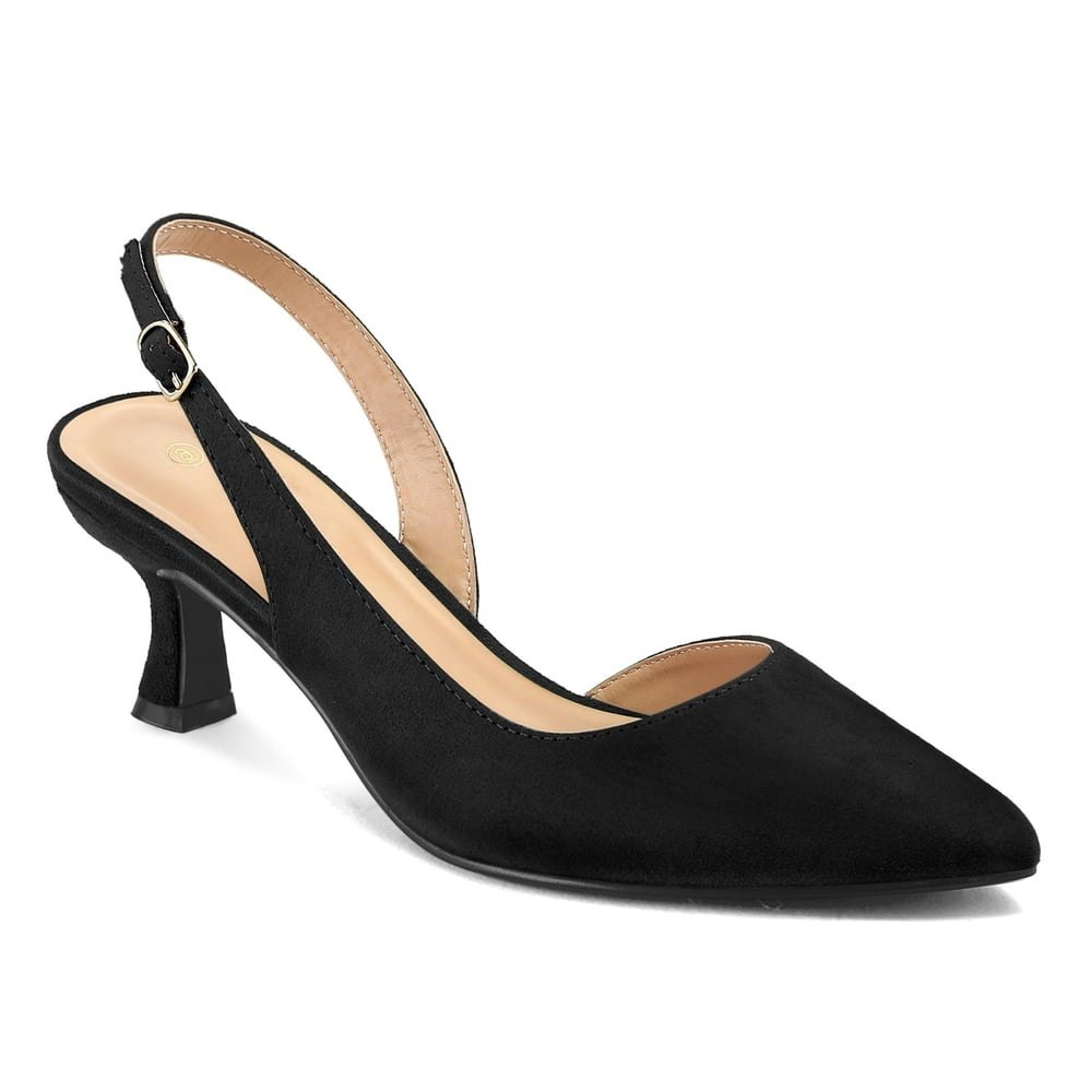 Pennysue Women's Slingback Suede Pointed Toe Heels: $29.99