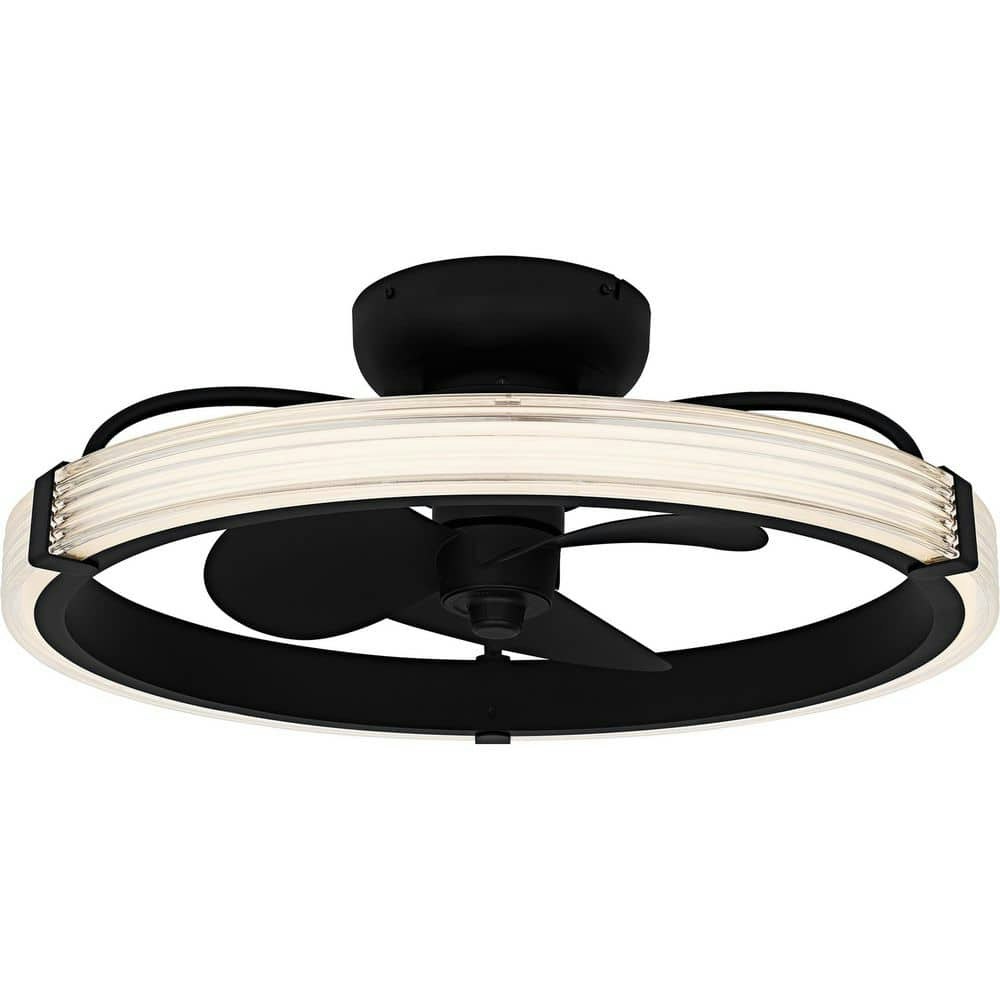 Elrod 24-Inch Matte Black Indoor LED Ceiling Fan: $739.99