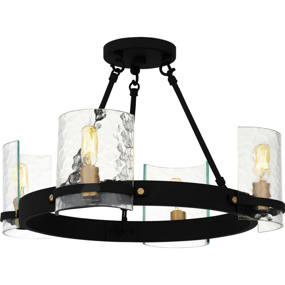 Gloucester 20-inch Matte Black Semi-Flush Mount: $369.99 Gloucester 20-inch Matte Black Semi-Flush Mount: $369.99