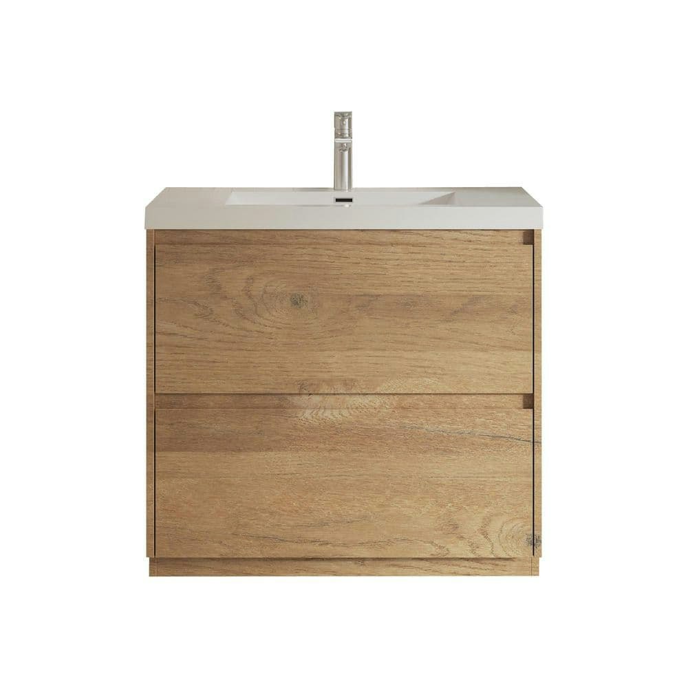 Angela-T 36-Inch Natural Oak Single Bathroom Vanity: $904.11