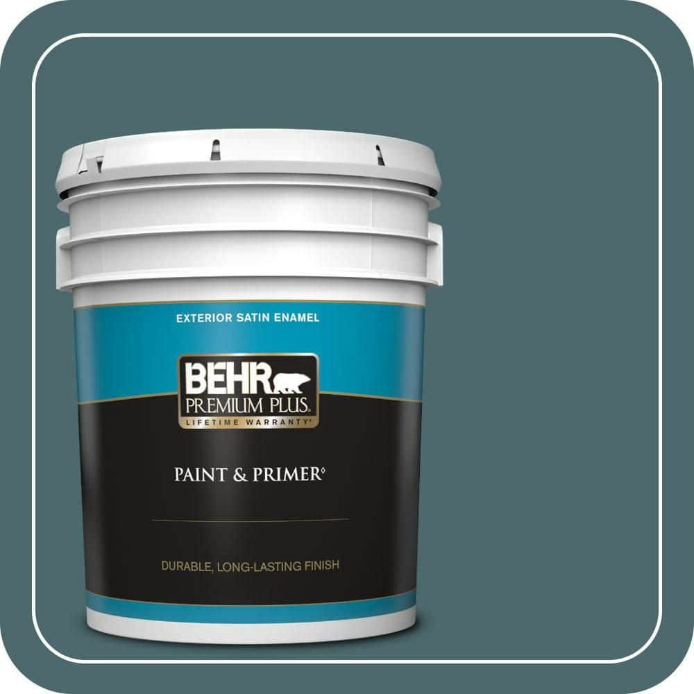 Behr Solitude Satin Enamel Exterior Paint and Primer 5-Gallon: $225 Behr Solitude Satin Enamel Exterior Paint and Primer 5-Gallon: $225
