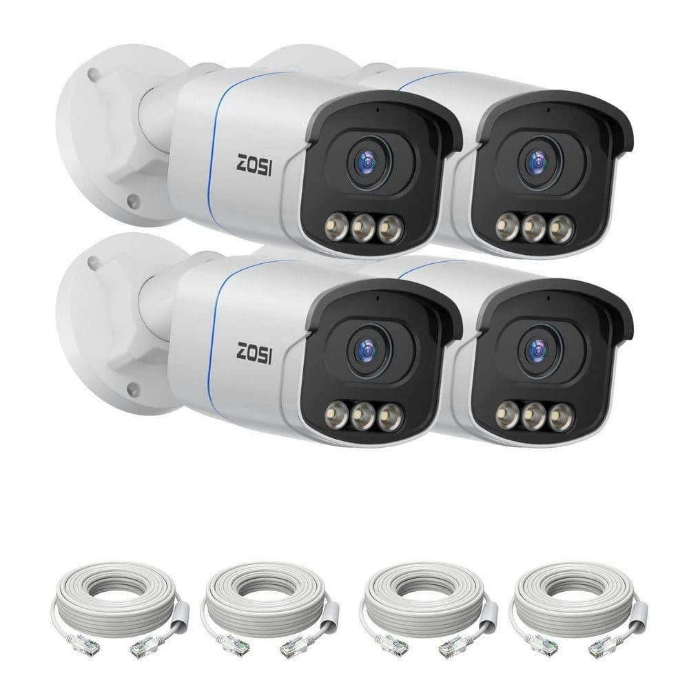 C186A 4K 8MP PoE Security Camera 4-Pack: $239.99