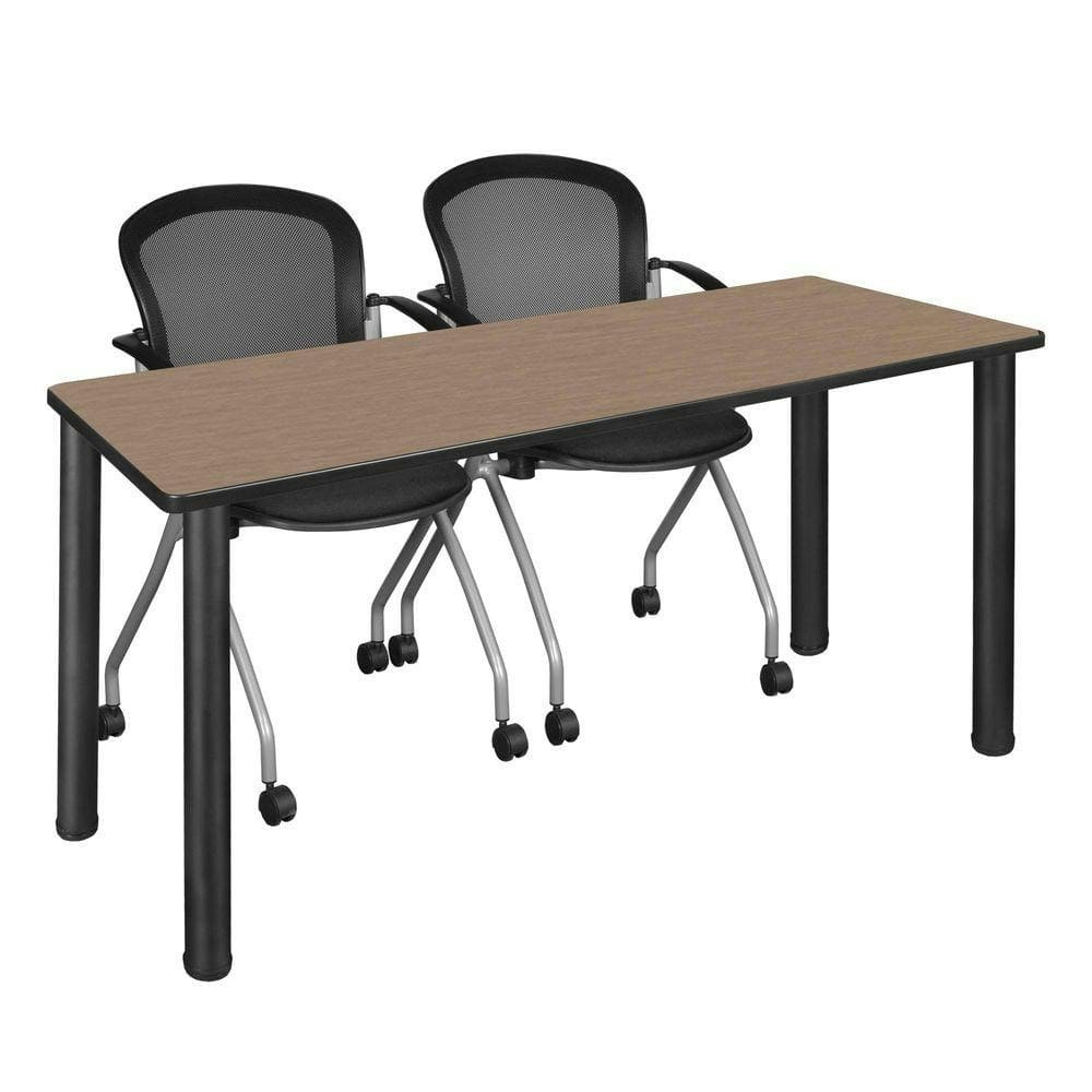 Kee 60" x 24" Noble Oak Training Table and 2 Cadence Nesting Chairs: $718.94 Kee 60" x 24" Noble Oak Training Table and 2 Cadence Nesting Chairs: $718.94