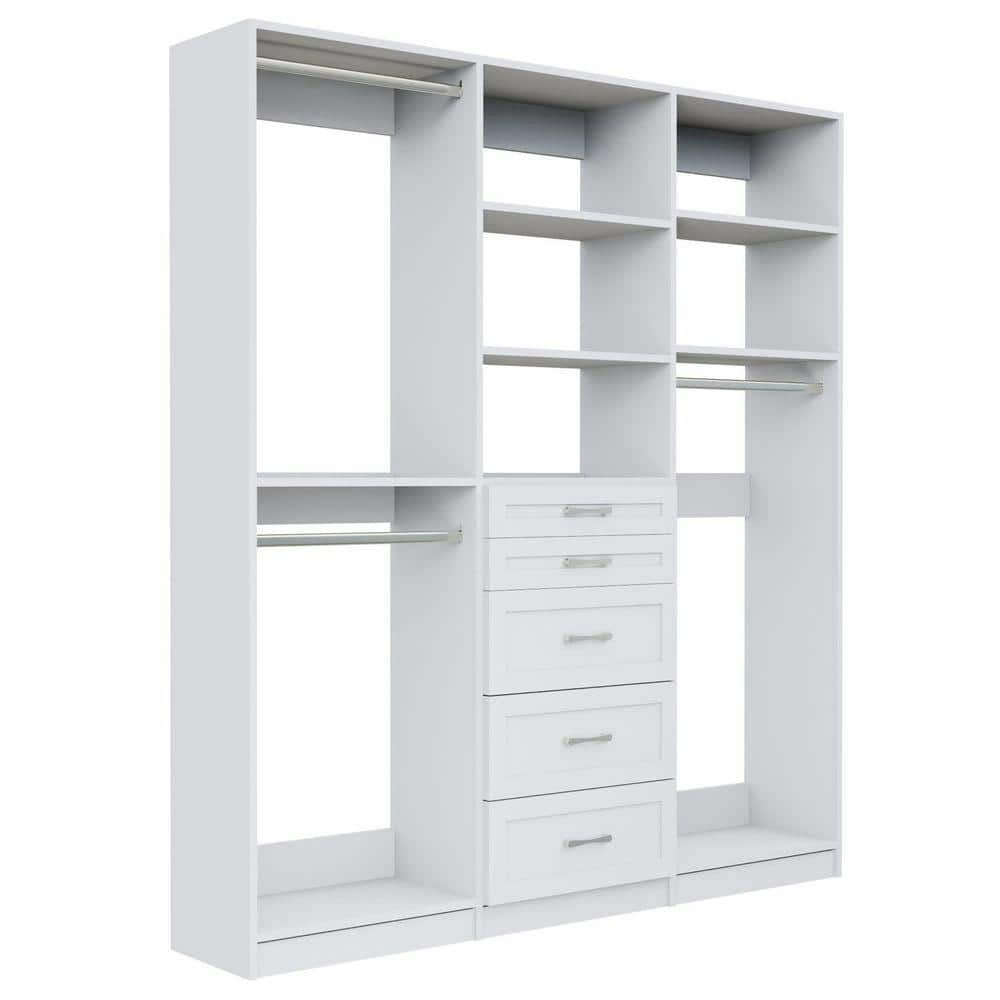 Alto Collection 81-Inch Wall-Mounted Wood Closet System: $2,440.99 Alto Collection 81-Inch Wall-Mounted Wood Closet System: $2,440.99