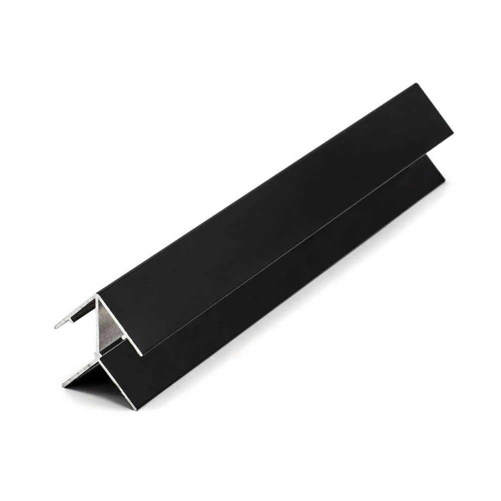 1.25-inch x 1.25-inch x 72-inch Finished Black Aluminum Corner Moulding 10-Pack: $549.99 1.25-inch x 1.25-inch x 72-inch Finished Black Aluminum Corner Moulding 10-Pack: $549.99