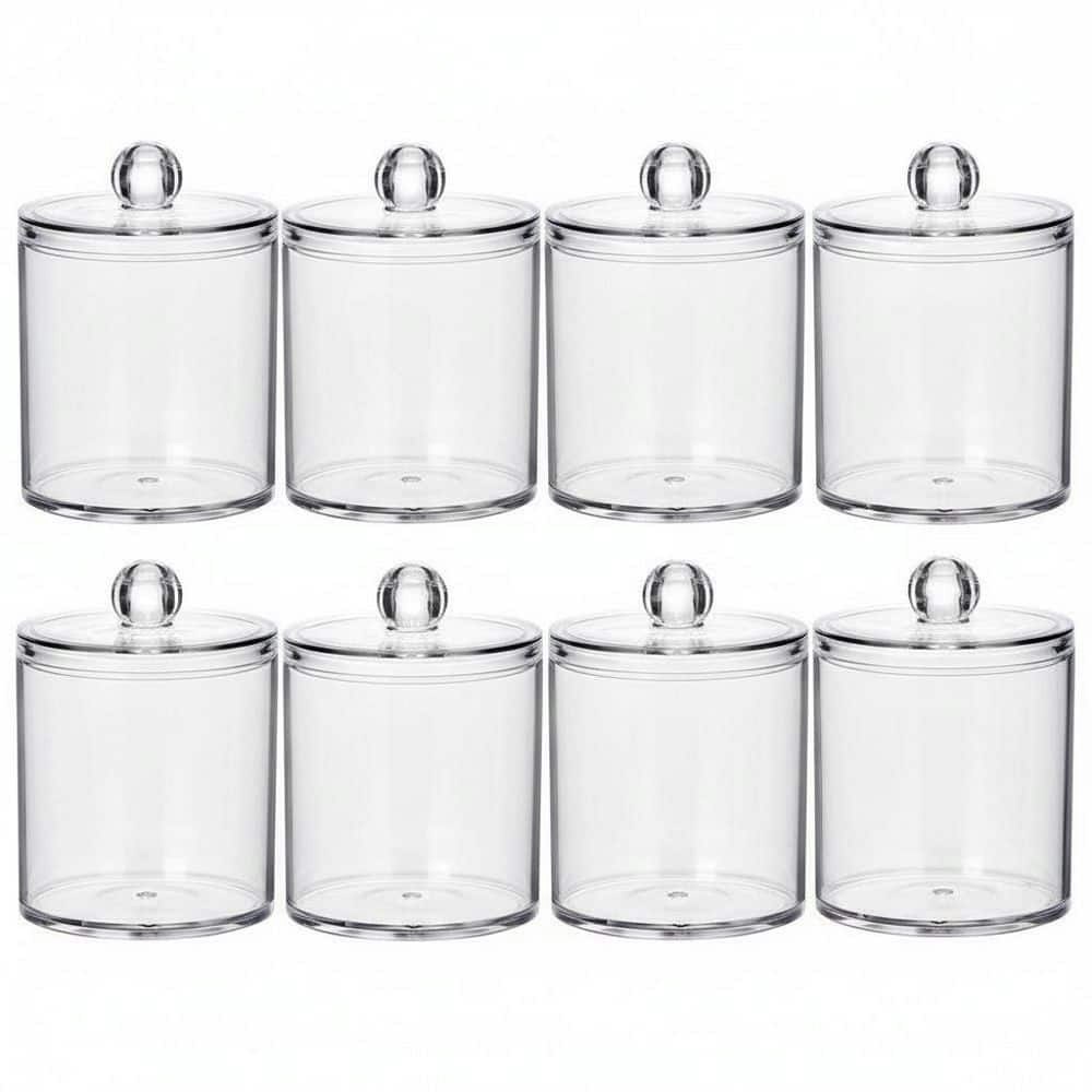 Clear Acrylic Qtip and Cotton Pad Holder Dispenser 8-Pack: $71.99 Clear Acrylic Qtip and Cotton Pad Holder Dispenser 8-Pack: $71.99