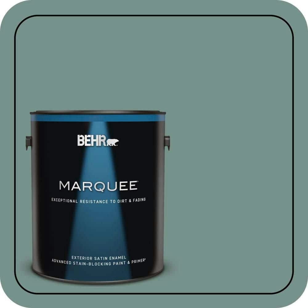Behr Longmeadow Satin Enamel Exterior Paint and Primer 1-Gallon: $69.98 Behr Longmeadow Satin Enamel Exterior Paint and Primer 1-Gallon: $69.98