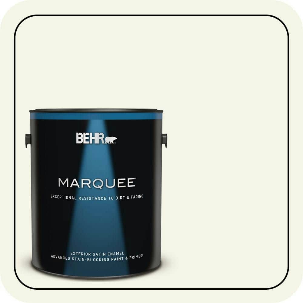 Behr Mirage White Satin Enamel Exterior Paint and Primer 1-Gallon: $69.98 Behr Mirage White Satin Enamel Exterior Paint and Primer 1-Gallon: $69.98