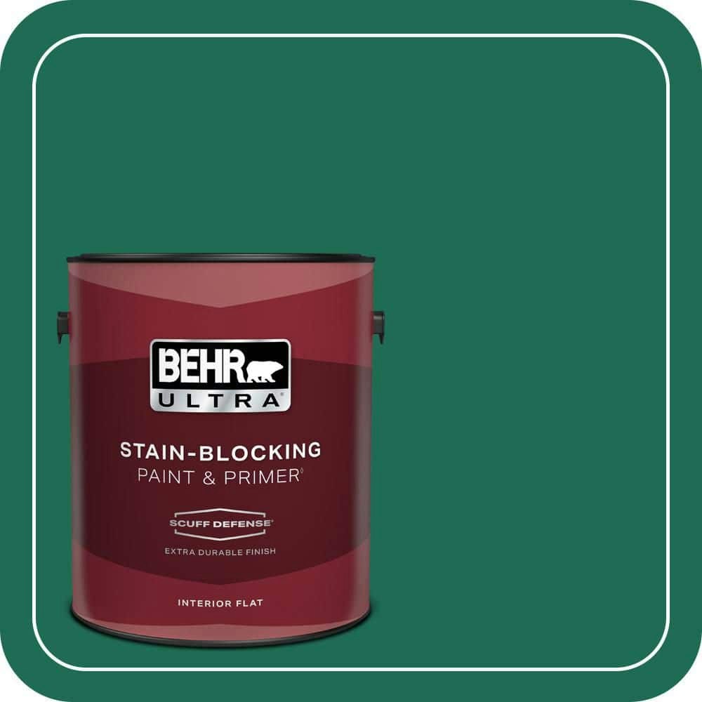Behr Sparkling Emerald Extra Durable Flat Interior Paint and Primer 1-Gallon: $43.98 Behr Sparkling Emerald Extra Durable Flat Interior Paint and Primer 1-Gallon: $43.98