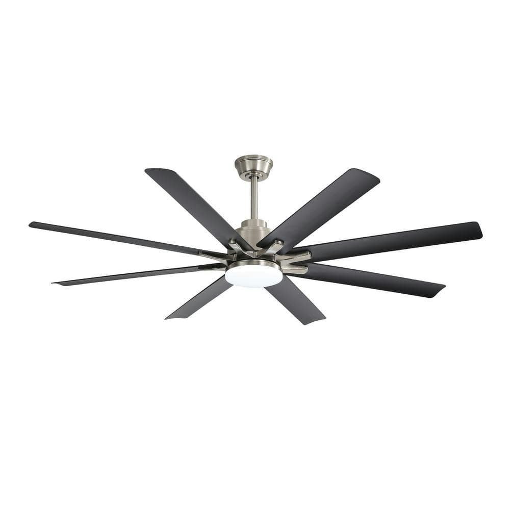 66-Inch Integrated LED Ceiling Fan with 8 Reversible Blades: $179.99