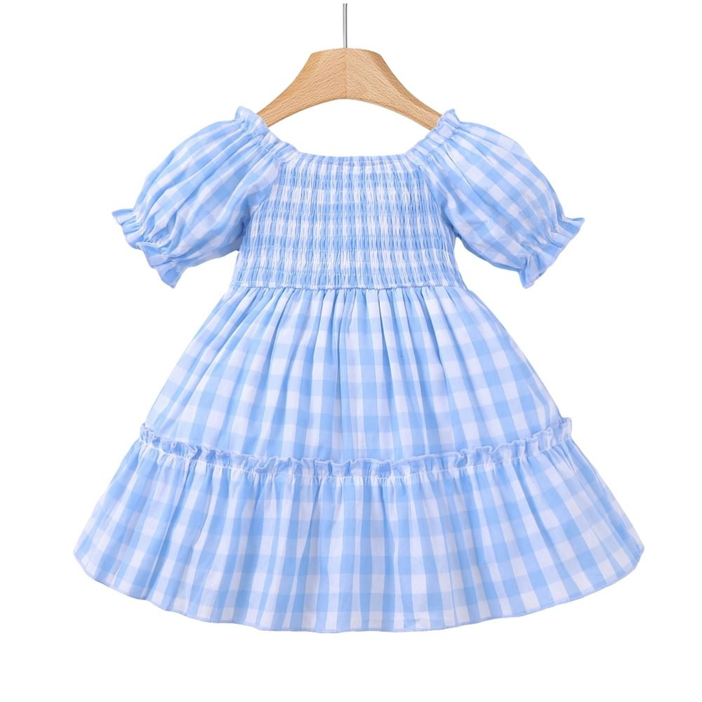 Baby Girls Plaid and Solid Dress 2-Pack: $9.99 Baby Girls Plaid and Solid Dress 2-Pack: $9.99