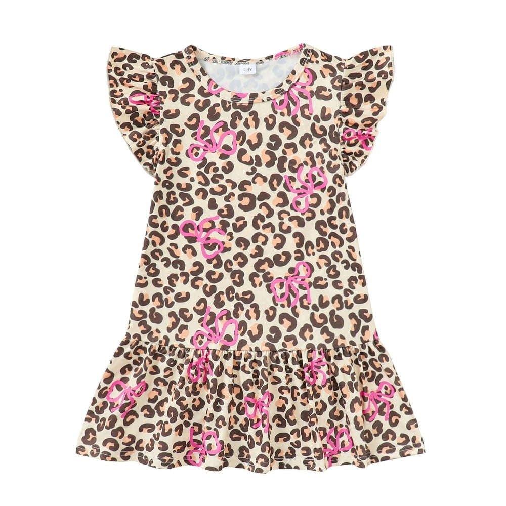 Actgleam Toddler Girls Leopard Print Ruffle Sundress: $12.99 Actgleam Toddler Girls Leopard Print Ruffle Sundress: $12.99