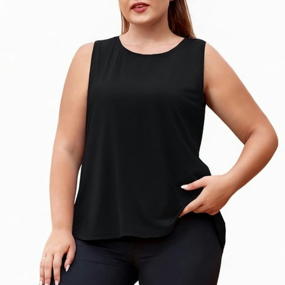 Whoinshop Women's Plus Size Athletic Tank Top: $13.99