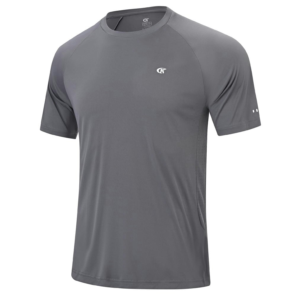 Muvtei Men's UPF 50+ Moisture-Wicking Athletic Shirt: $17.74