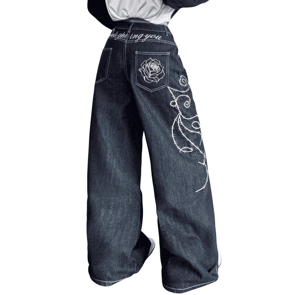 Mrmall Women's Wide Leg Baggy Denim Jeans: $31.19 Mrmall Women's Wide Leg Baggy Denim Jeans: $31.19