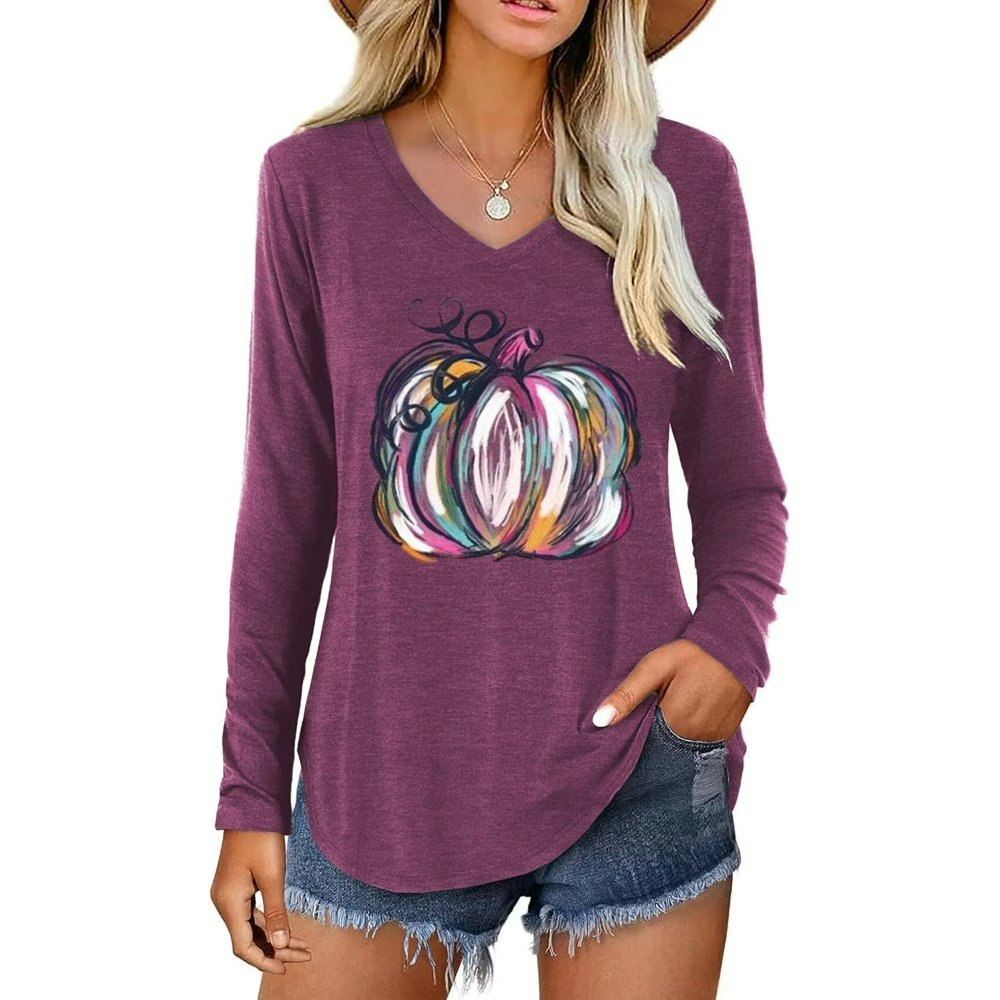 Scgirl Women's Long Sleeve V-Neck Graphic T-Shirt: $14.99