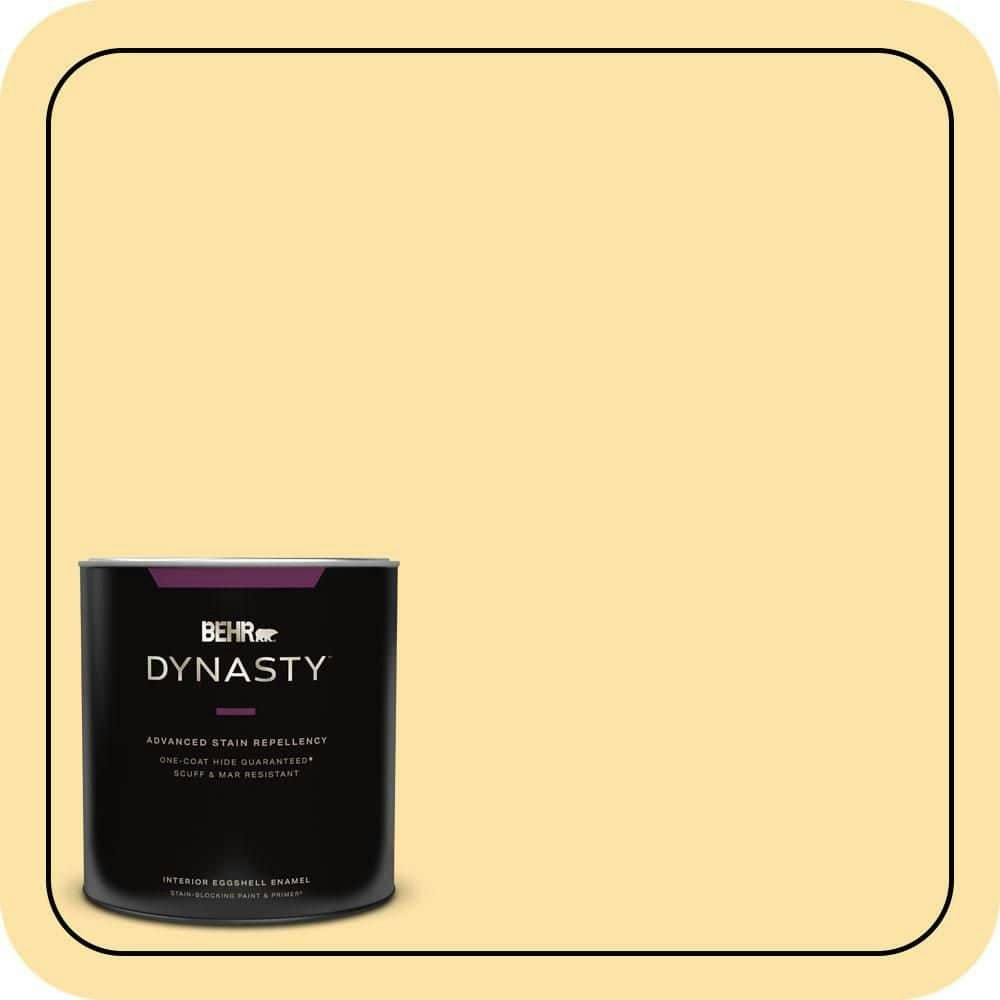 Behr Premium 1-Quart Sunflower Seed Eggshell Enamel Interior Paint and Primer: $32.98 Behr Premium 1-Quart Sunflower Seed Eggshell Enamel Interior Paint and Primer: $32.98