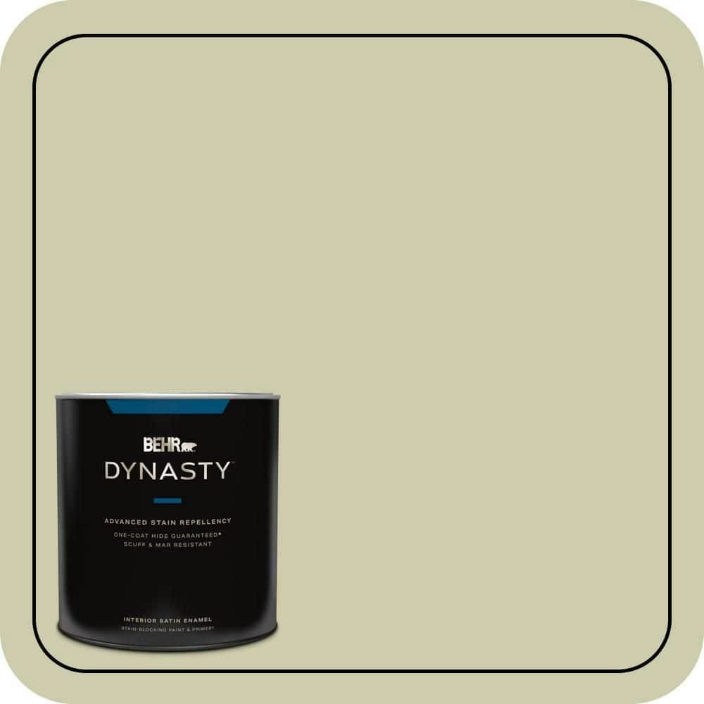 Behr Premium Plus Cilantro Cream 1-Quart Interior Satin Enamel Paint and Primer: $33.98 Behr Premium Plus Cilantro Cream 1-Quart Interior Satin Enamel Paint and Primer: $33.98
