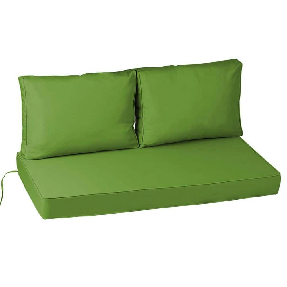 24 x 18-inch Outdoor Loveseat Cushion Set: $129.99 24 x 18-inch Outdoor Loveseat Cushion Set: $129.99