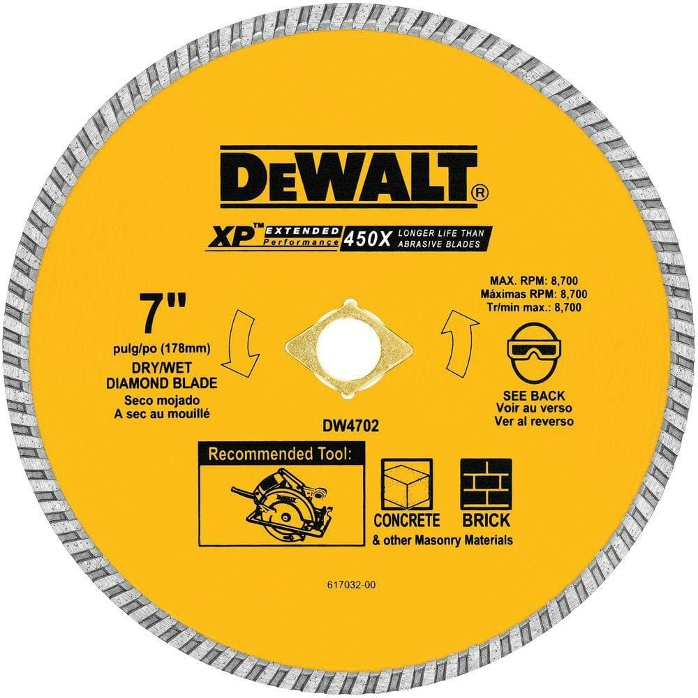 7-Inch Concrete and Brick Diamond Circular Saw Blade: $44.98 7-Inch Concrete and Brick Diamond Circular Saw Blade: $44.98