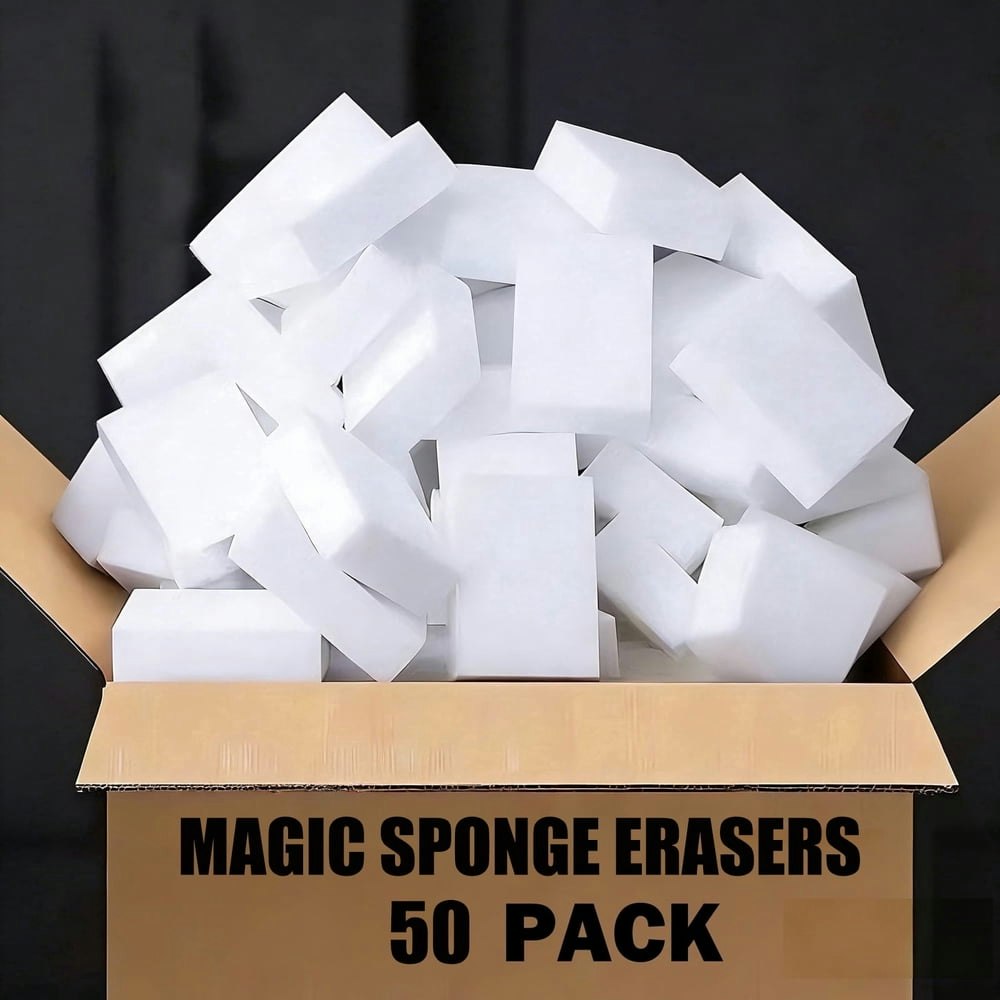 Magic Sponge Eraser 50-Pack: $12.99