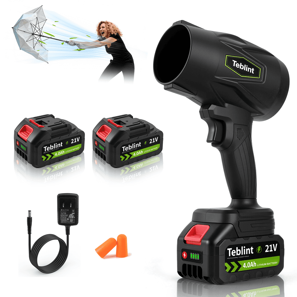 Teblint 150-MPH Cordless Electric Leaf Blower 2-Battery Kit: $41.39