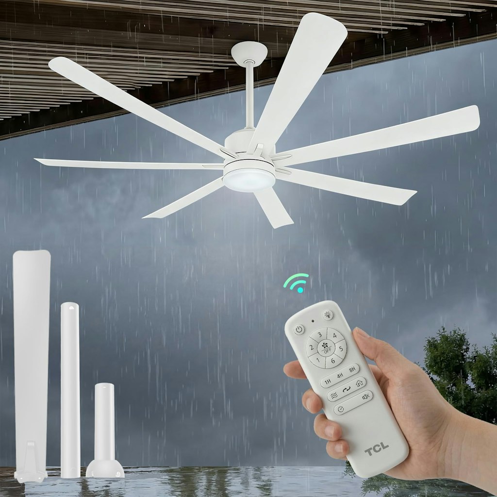 TCL Outdoor 72" Large Ceiling Fan: $162 TCL Outdoor 72" Large Ceiling Fan: $162