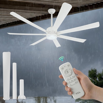 TCL Outdoor 72" Large Ceiling Fan for $162 + free shipping