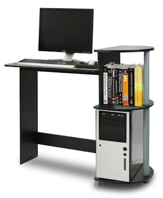 Furinno Compact Computer Desk w/ Shelves for $18 + free shipping w/ Prime