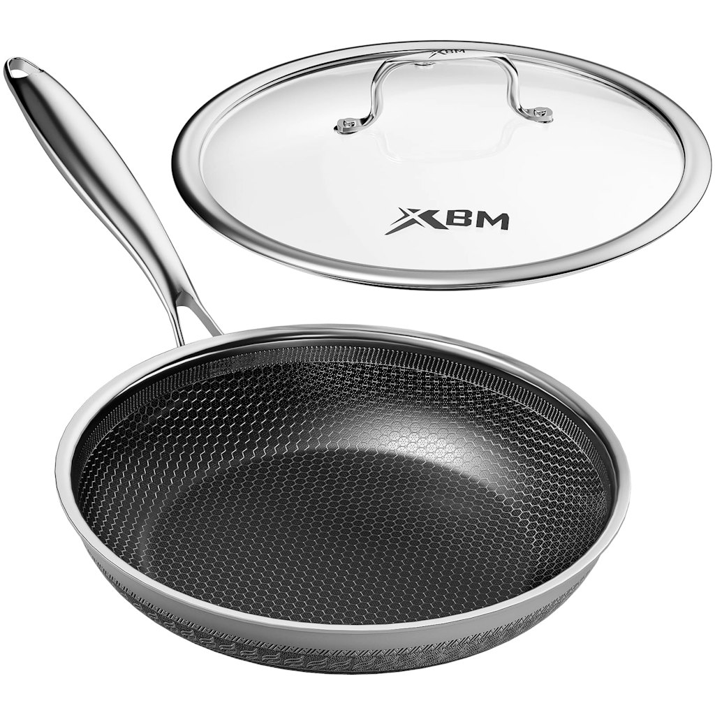 7" Nonstick Honeycomb Stainless Steel Frying Pan: $20 7" Nonstick Honeycomb Stainless Steel Frying Pan: $20