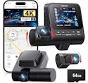 Jzones 4K 3-Channel Dash Cam for $75 + free shipping w/ Prime
