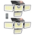 Omibee 6,000-Lumen 4-Head Motion Sensor Solar Security Light 2-Pack for $18 w/ Prime + free shipping w/ Prime